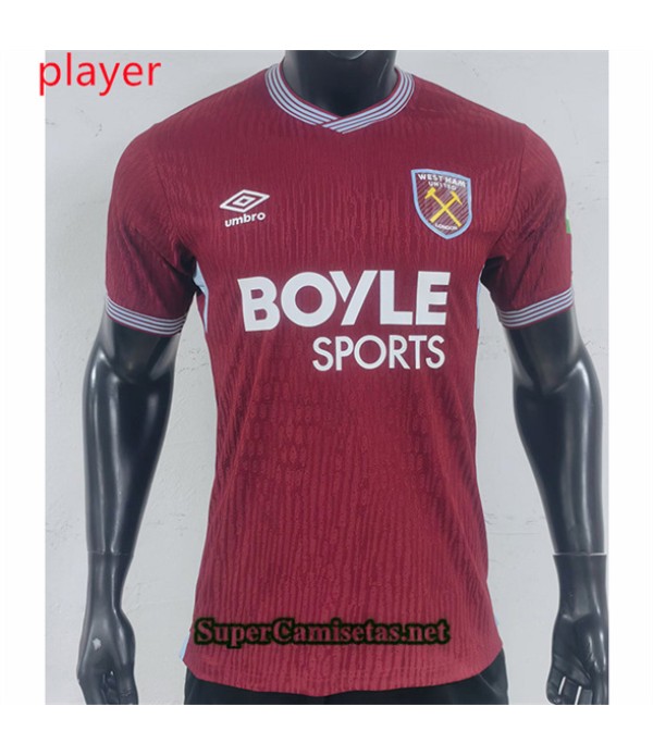 Tailandia Primera Equipacion Camiseta West Ham United Player 2025 2026
