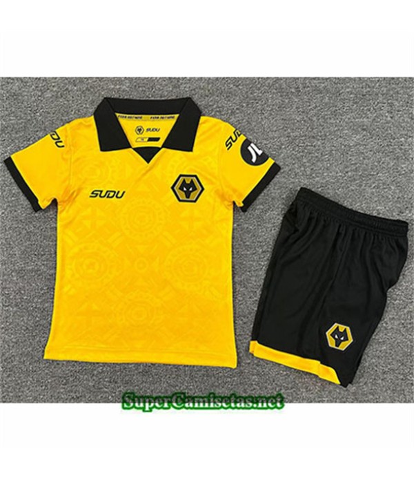 Tailandia Primera Equipacion Camiseta Wolverhampton Niño 2025 2026