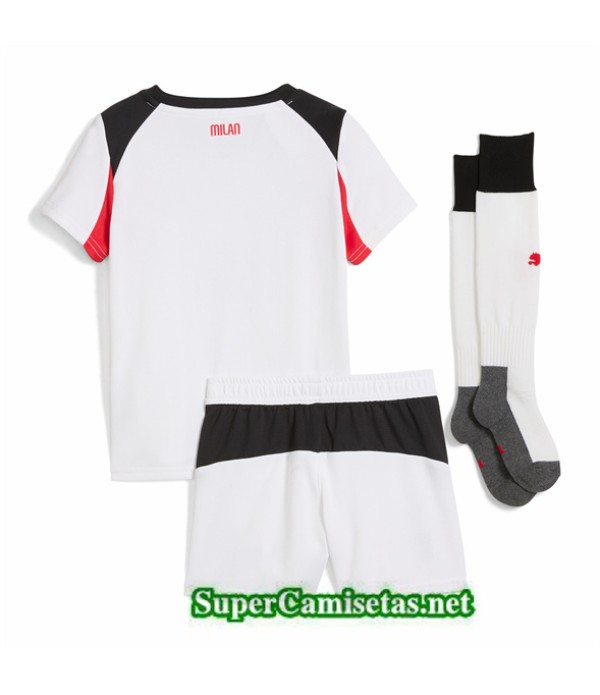 Tailandia Segunda Equipacion Camiseta Ac Milan Niño 2025 2026