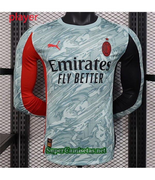 Tailandia Segunda Equipacion Camiseta Ac Milan Pla...