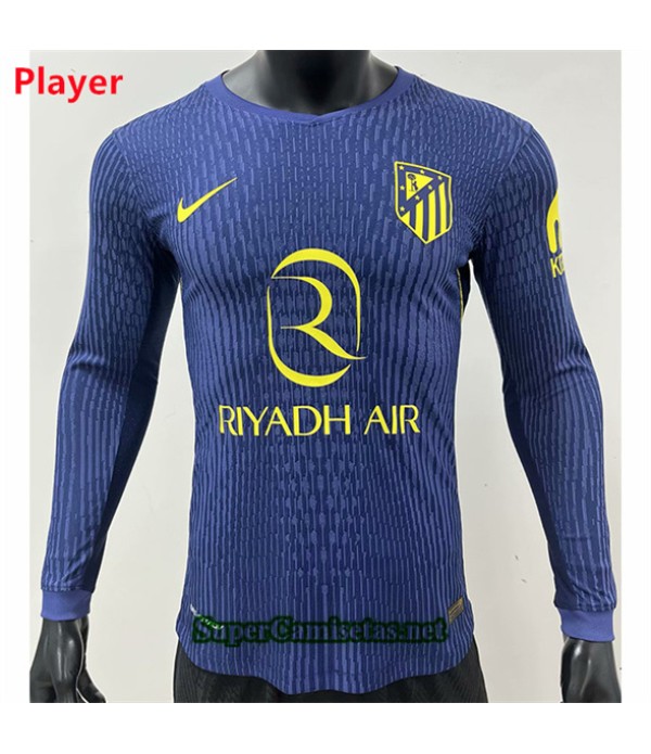Tailandia Segunda Equipacion Camiseta Atletico Madrid Player Manga Larga 2025 2026