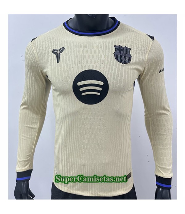 Tailandia Segunda Equipacion Camiseta Barcelona Player Manga Larga 2025 2026