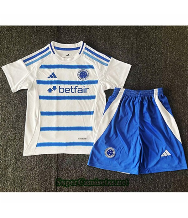 Tailandia Segunda Equipacion Camiseta Cruzeiro Niño 2025 2026