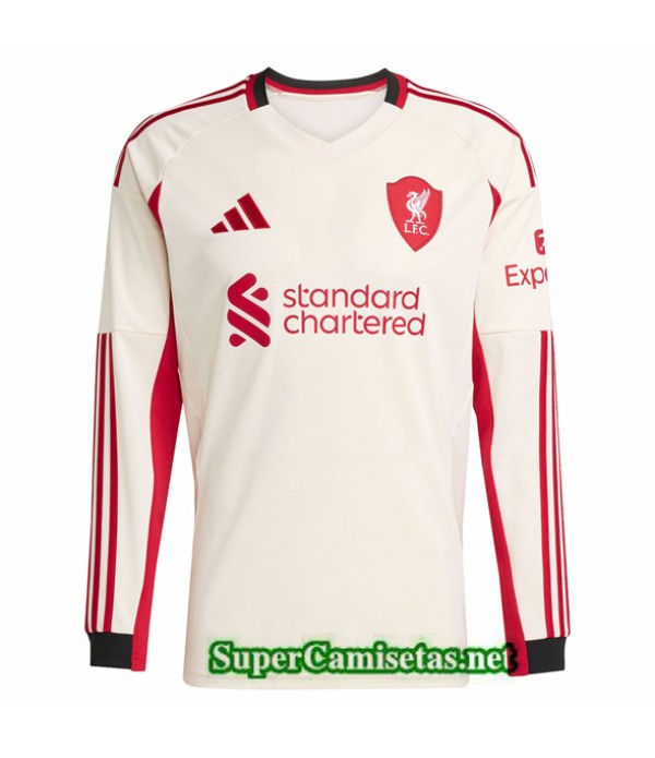 Tailandia Segunda Equipacion Camiseta Liverpool Manga Larga 202025 2026