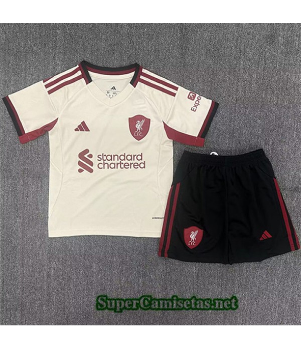 Tailandia Segunda Equipacion Camiseta Liverpool Niño 2025 2026