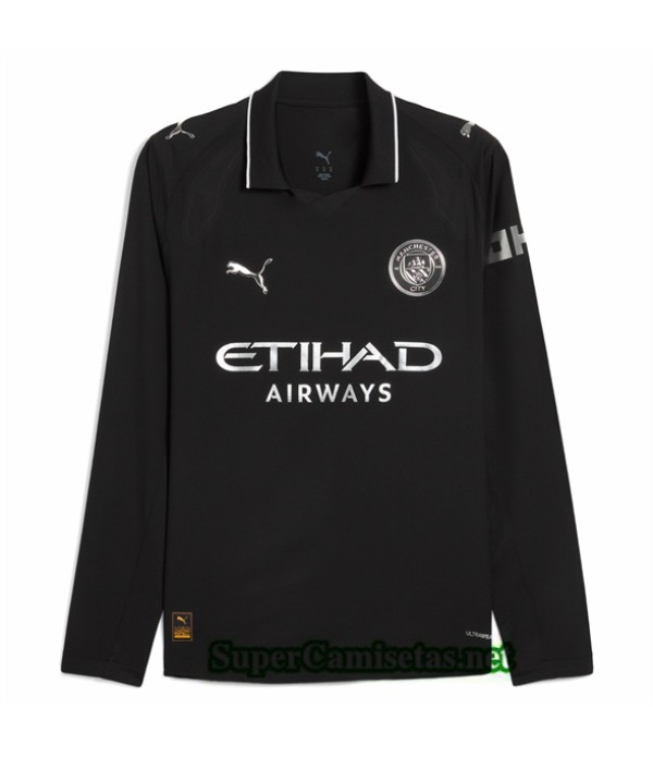 Tailandia Segunda Equipacion Camiseta Manchester City Manga Larga 2025 2026