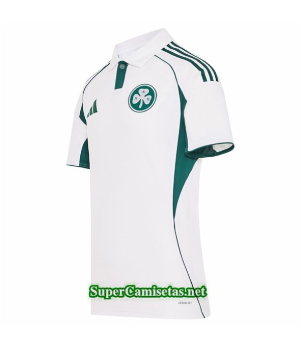 Tailandia Segunda Equipacion Camiseta Panathinaikos Blanco 2025 2026