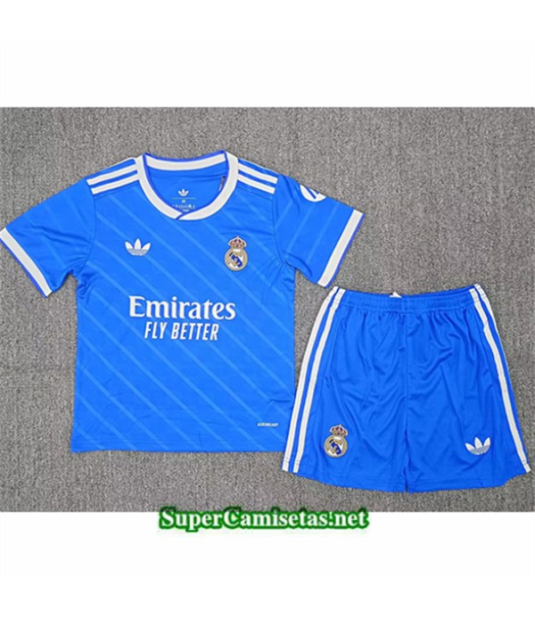 Tailandia Segunda Equipacion Camiseta Real Madrid Niño 2025 2026