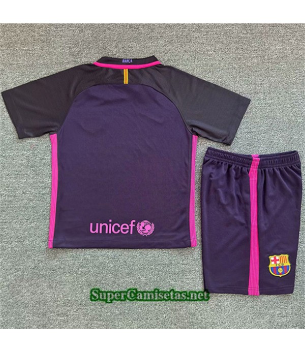 Tailandia Segunda Equipacion Camiseta Retro Barcelona Niño 2016 17