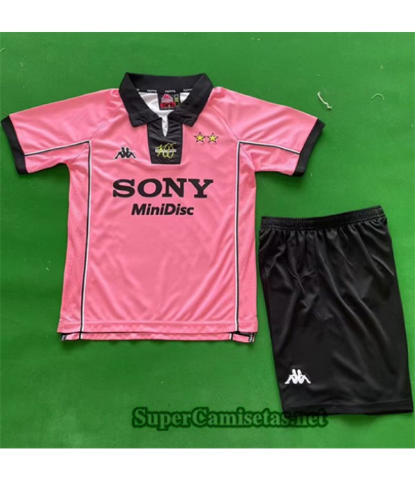 Tailandia Segunda Equipacion Camiseta Retro Juventus Niño 1997 98