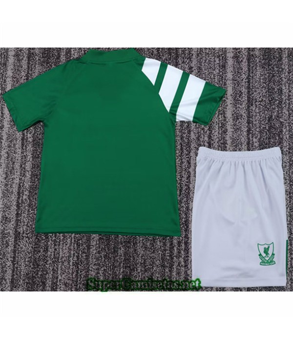 Tailandia Segunda Equipacion Camiseta Retro Liverpool Niño 1991 92