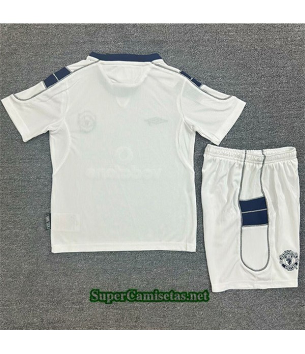 Tailandia Segunda Equipacion Camiseta Retro Manchester United Niño 2001 03