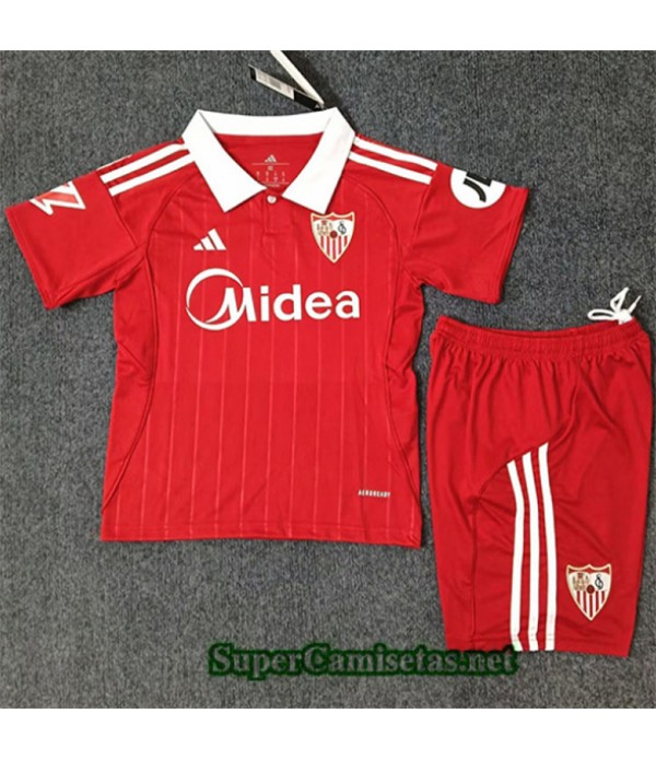 Tailandia Segunda Equipacion Camiseta Sevilla Niño 2025 2026