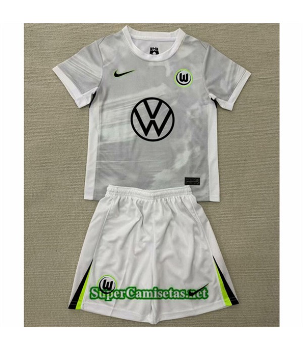 Tailandia Segunda Equipacion Camiseta Vfl Wolfsburg Niño 2025 2026