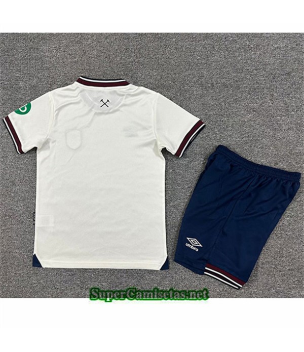 Tailandia Segunda Equipacion Camiseta West Ham United Niño 2025 2026