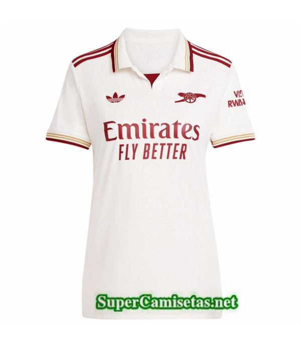 Tailandia Tercera Equipacion Camiseta Arsenal Mujer 2025 2026