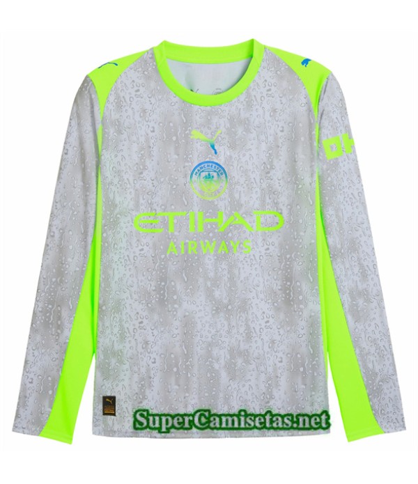 Tailandia Tercera Equipacion Camiseta Manchester City Manga Larga 2025 2026