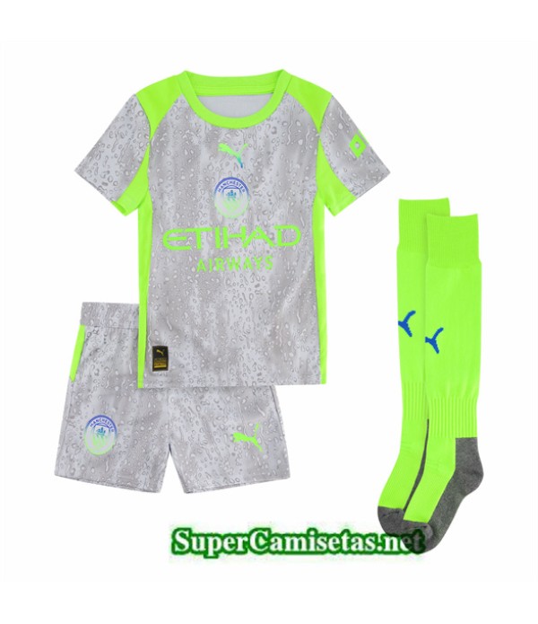 Tailandia Tercera Equipacion Camiseta Manchester City Niño 2025 2026