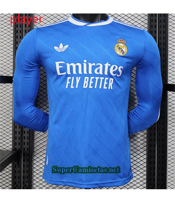Tailandia Tercera Equipacion Camiseta Real Madrid Player Manga Larga 2025 2026
