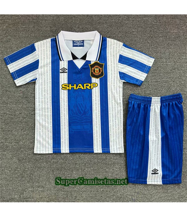 Tailandia Tercera Equipacion Camiseta Retro Manchester United Niño 1992 96