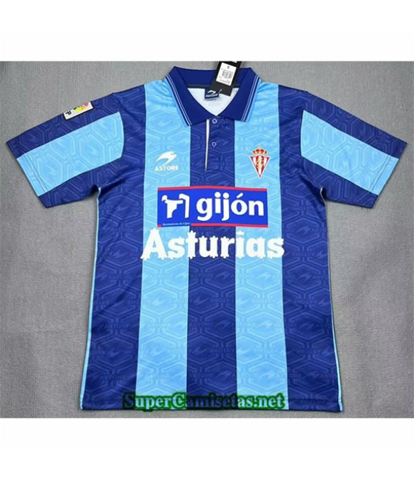 Tailandia Tercera Equipacion Camiseta Retro Sporting Gijon 2002 03