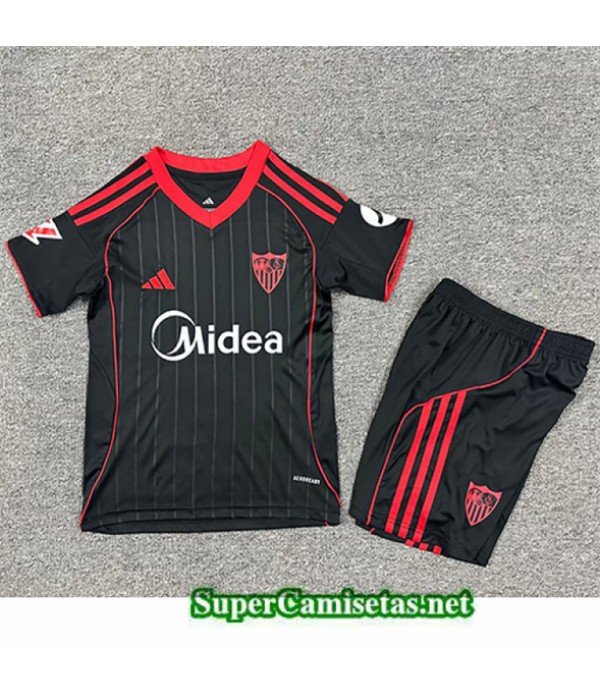 Tailandia Tercera Equipacion Camiseta Sevilla Niño 2025 2026