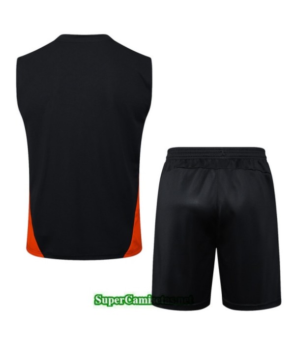 Tailandia Camiseta Kit De Entrenamiento Ac Milan Sin Mangas Negro/rojo 2025 2026 S20497