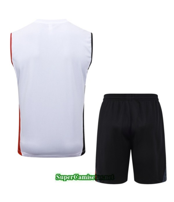 Tailandia Camiseta Kit De Entrenamiento Ajax Sin Mangas Blanco/rojo/negro 2025 2026 S20060