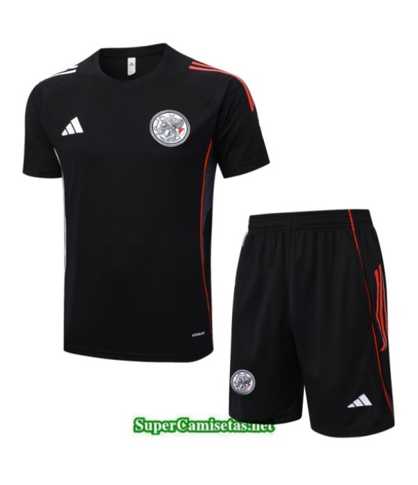 Tailandia Camiseta Kit De Entrenamiento Ajax Negro/rojo 2025 2026 S20068