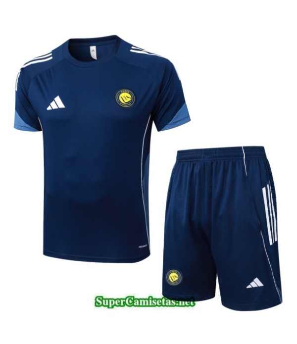 Tailandia Camiseta Kit De Entrenamiento Al Nassr Short Azul Marino/blanco 2025 2026 S20071