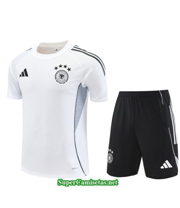 Tailandia Camiseta Kit De Entrenamiento Alemania Niño Blanco/negro 2025 2026 S20416