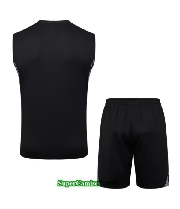 Tailandia Camiseta Kit De Entrenamiento Alemania Sin Mangas Negro/gris 2025 2026 S20419