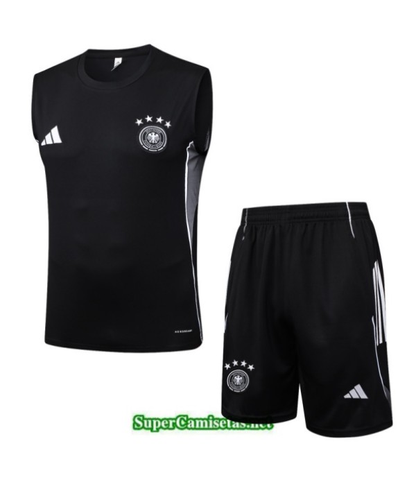 Tailandia Camiseta Kit De Entrenamiento Alemania Sin Mangas Negro/gris 2025 2026 S20419