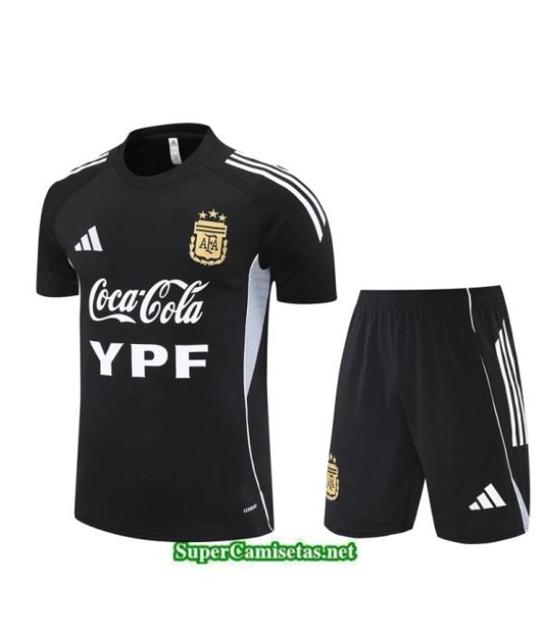 Tailandia Camiseta Kit De Entrenamiento Argentina Niño Negro/blanco 2025 2026 S20425