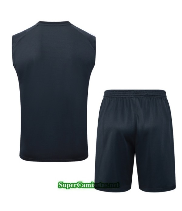 Tailandia Camiseta Kit De Entrenamiento Argentina Sin Mangas Gris Oscuro/azul/blanco 2025 2026 S20427
