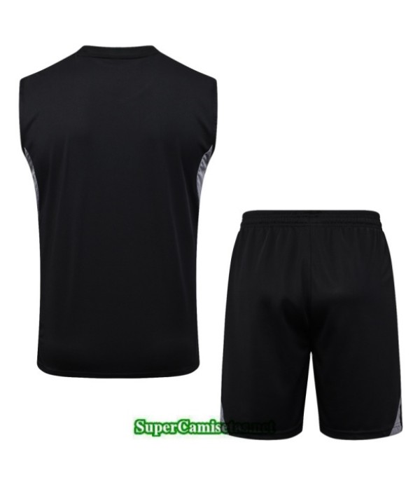 Tailandia Camiseta Kit De Entrenamiento Argentina Sin Mangas Negro/gris 2025 2026 S20426