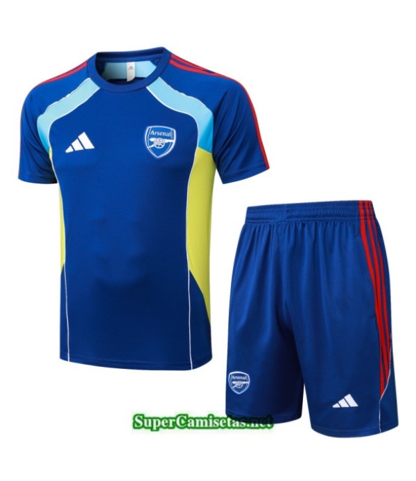 Tailandia Camiseta Kit De Entrenamiento Arsenal Short Azul/amarillo/rojo 2025 2026 S20476