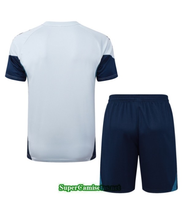 Tailandia Camiseta Kit De Entrenamiento Arsenal Short Gris Clair/azul Marino 2025 2026 S20475