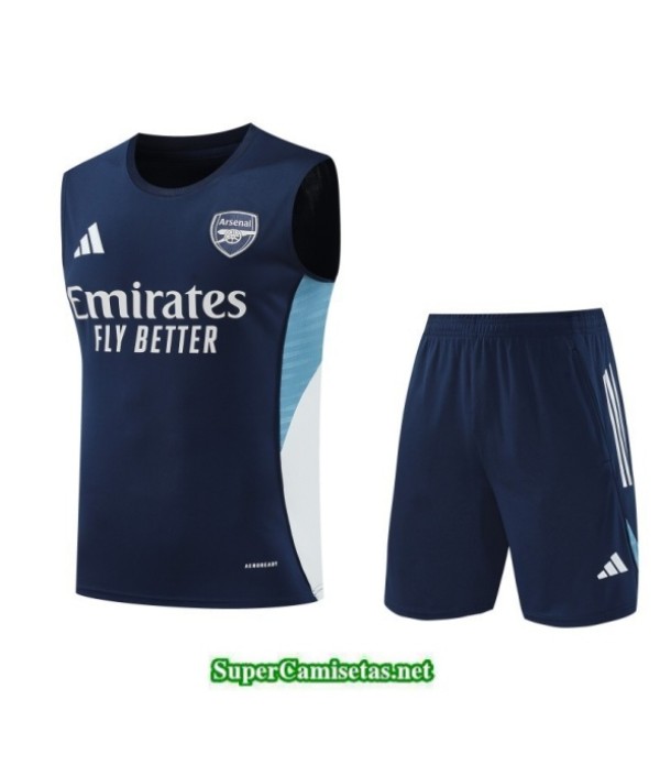 Tailandia Camiseta Kit De Entrenamiento Arsenal Sin Mangas Azul Marino/blanco/azul 2025 2026 S20471