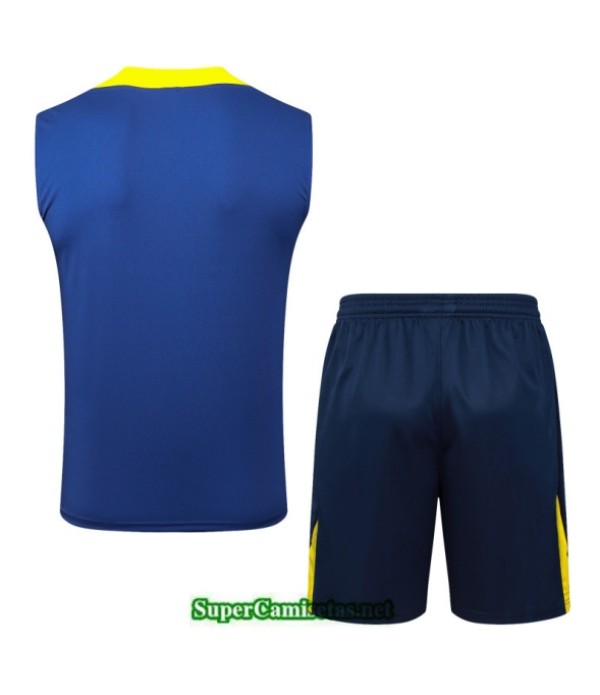 Tailandia Camiseta Kit De Entrenamiento Atletico Madrid Sin Mangas Azul Marino/amarillo 2025 2026 S20175