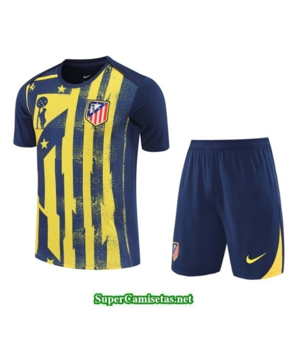 Tailandia Camiseta Kit De Entrenamiento Atletico Madrid Amarillo/azul Marino 2025 2026 S20178