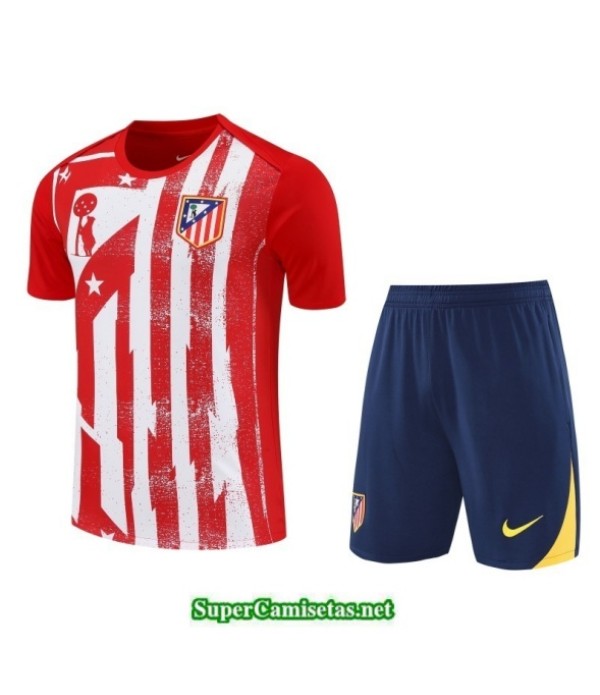 Tailandia Camiseta Kit De Entrenamiento Atletico Madrid Rojo/azul Marino/blanco 2025 2026 S20177
