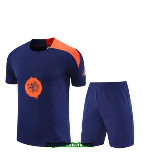 Tailandia Camiseta Kit De Entrenamiento Barcelona Azul Marino/naranja 2025 2026 S20203