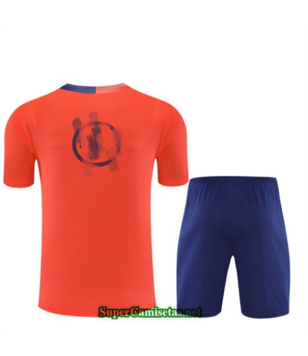 Tailandia Camiseta Kit De Entrenamiento Barcelona Niño Naranja/azul Marino 2025 2026 S20187