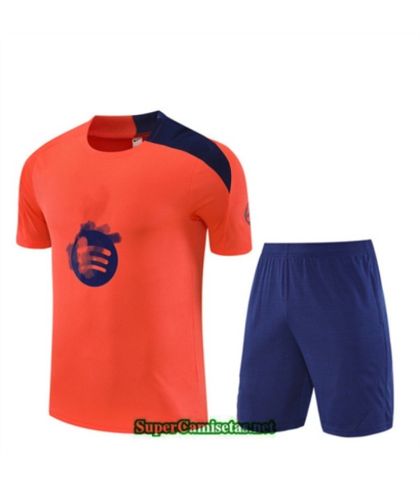 Tailandia Camiseta Kit De Entrenamiento Barcelona Niño Naranja/azul Marino 2025 2026 S20187