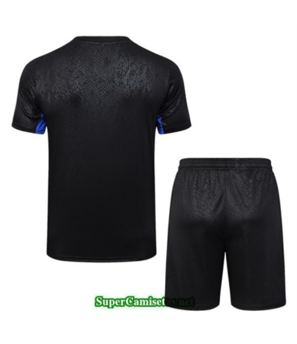 Tailandia Camiseta Kit De Entrenamiento Barcelona Short Negro/azul 2025 2026 S20221