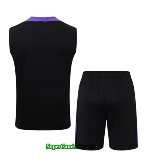 Tailandia Camiseta Kit De Entrenamiento Barcelona Sin Mangas Negro/violeta 2025 2026 S20195