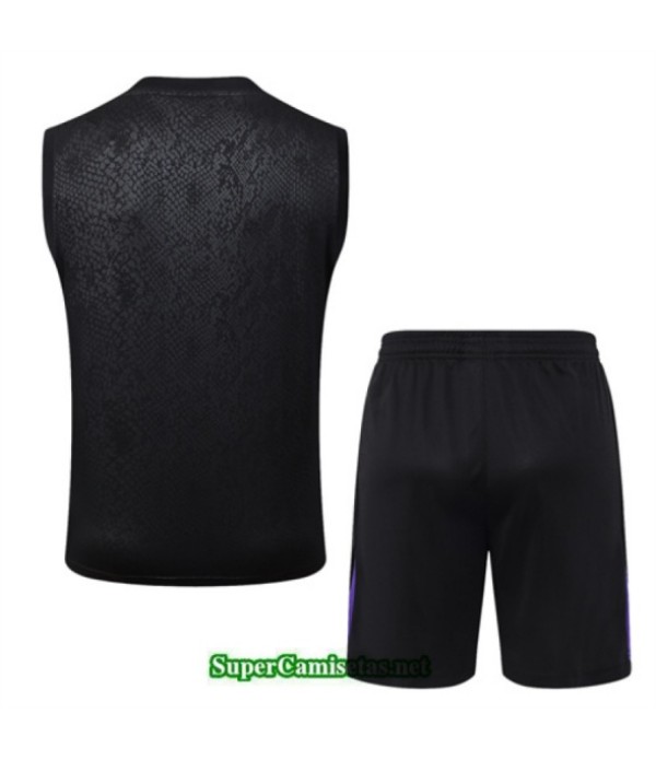 Tailandia Camiseta Kit De Entrenamiento Barcelona Sin Mangas Negro/violeta 2025 2026 S20202