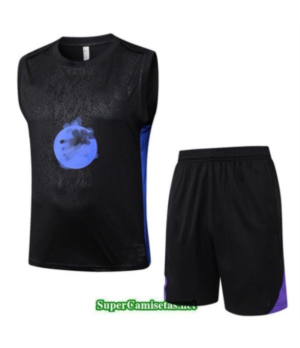 Tailandia Camiseta Kit De Entrenamiento Barcelona Sin Mangas Negro/violeta 2025 2026 S20202