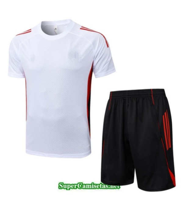 Tailandia Camiseta Kit De Entrenamiento Bayern Munich Blanco/negro/rojo 2025 2026 S20152